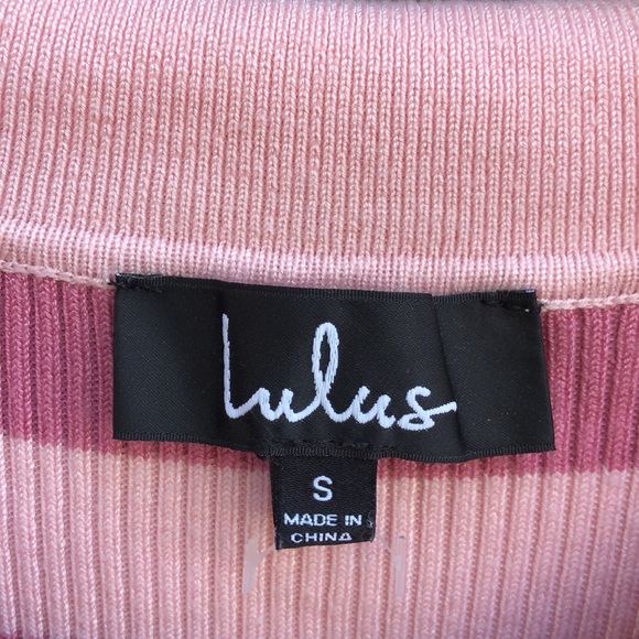 NWOT - LULUS Ribbed Knit Polo Mini Dress - Picture 2 of 6